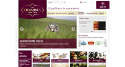 Desktop Screenshot of lesdomainesagricoles.com
