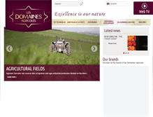 Tablet Screenshot of lesdomainesagricoles.com